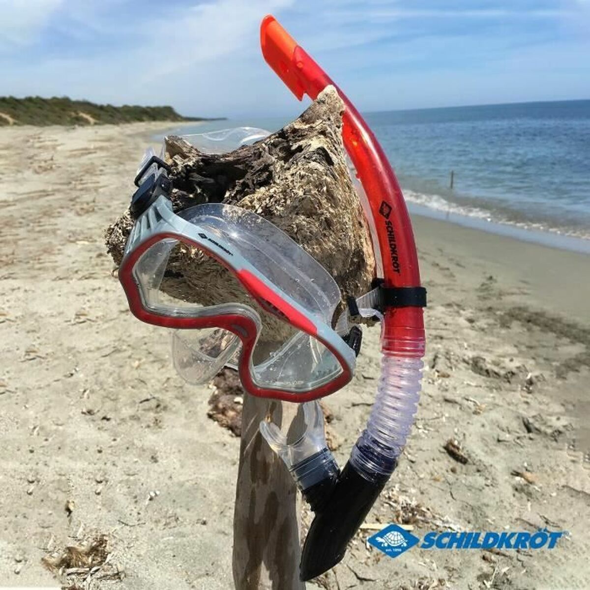 Snorkel och cyklop Schildkröt Röd Grå One size finns hos Aktivcamping