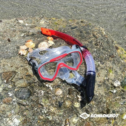 Snorkel och cyklop Schildkröt Röd Grå One size finns hos Aktivcamping