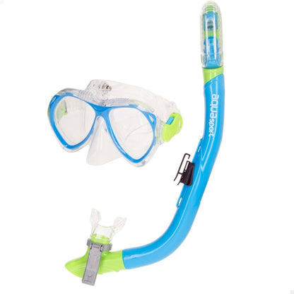 Snorkel och cyklop för barn AquaSport Blå (2 antal) - finns hos Aktivcamping
