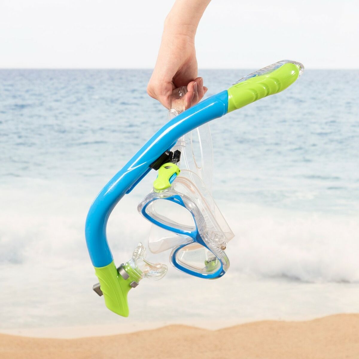 Snorkel och cyklop för barn AquaSport Blå (2 antal) - finns hos Aktivcamping