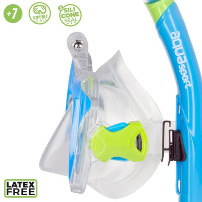 Snorkel och cyklop för barn AquaSport Blå (2 antal) - finns hos Aktivcamping