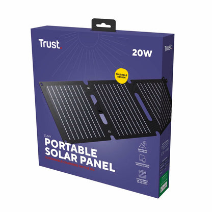 Solcellspanel Bärbar Trust Zuny 20 W finns hos Aktivcamping