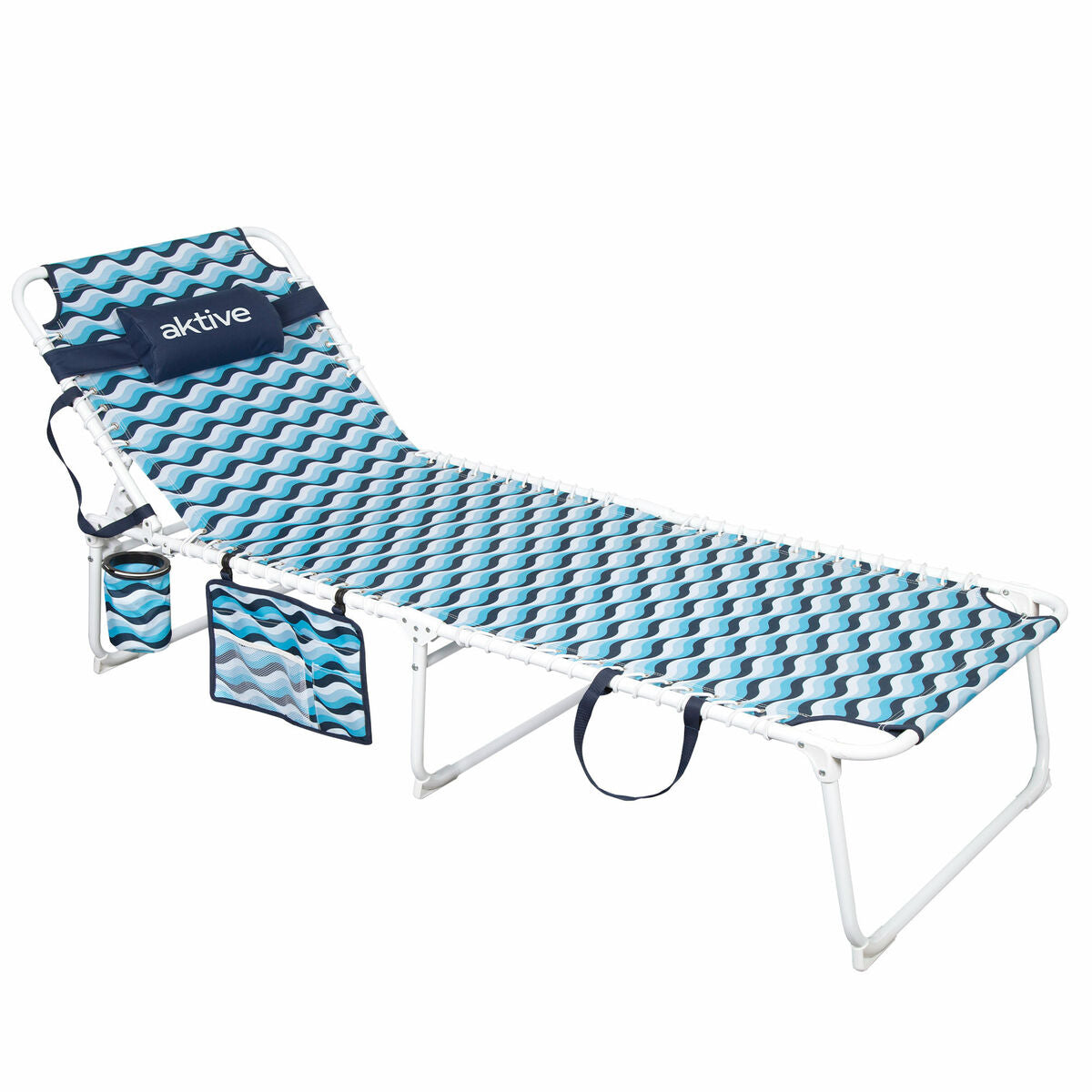 Solsäng Aktive Blå Stål 200 x 88 x 70 cm - finns hos Aktivcamping