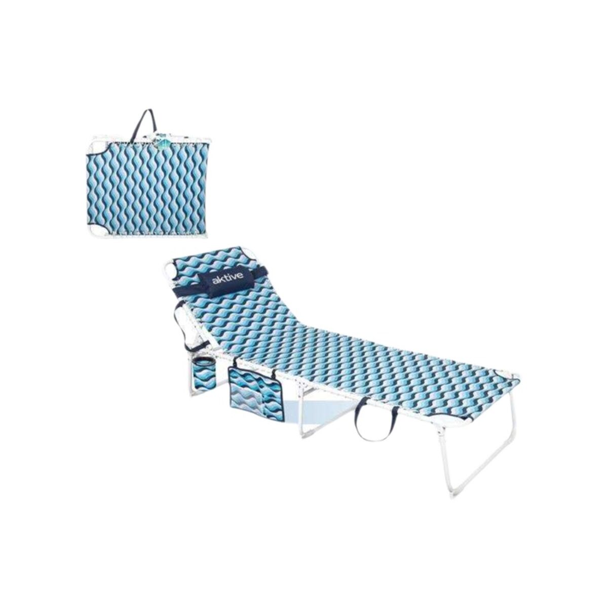 Solsäng Aktive Blå Stål 200 x 88 x 70 cm - finns hos Aktivcamping