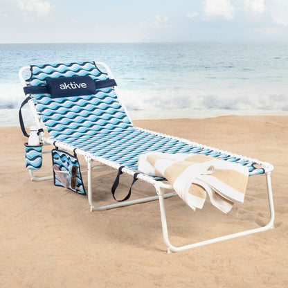 Solsäng Aktive Blå Stål 200 x 88 x 70 cm - finns hos Aktivcamping
