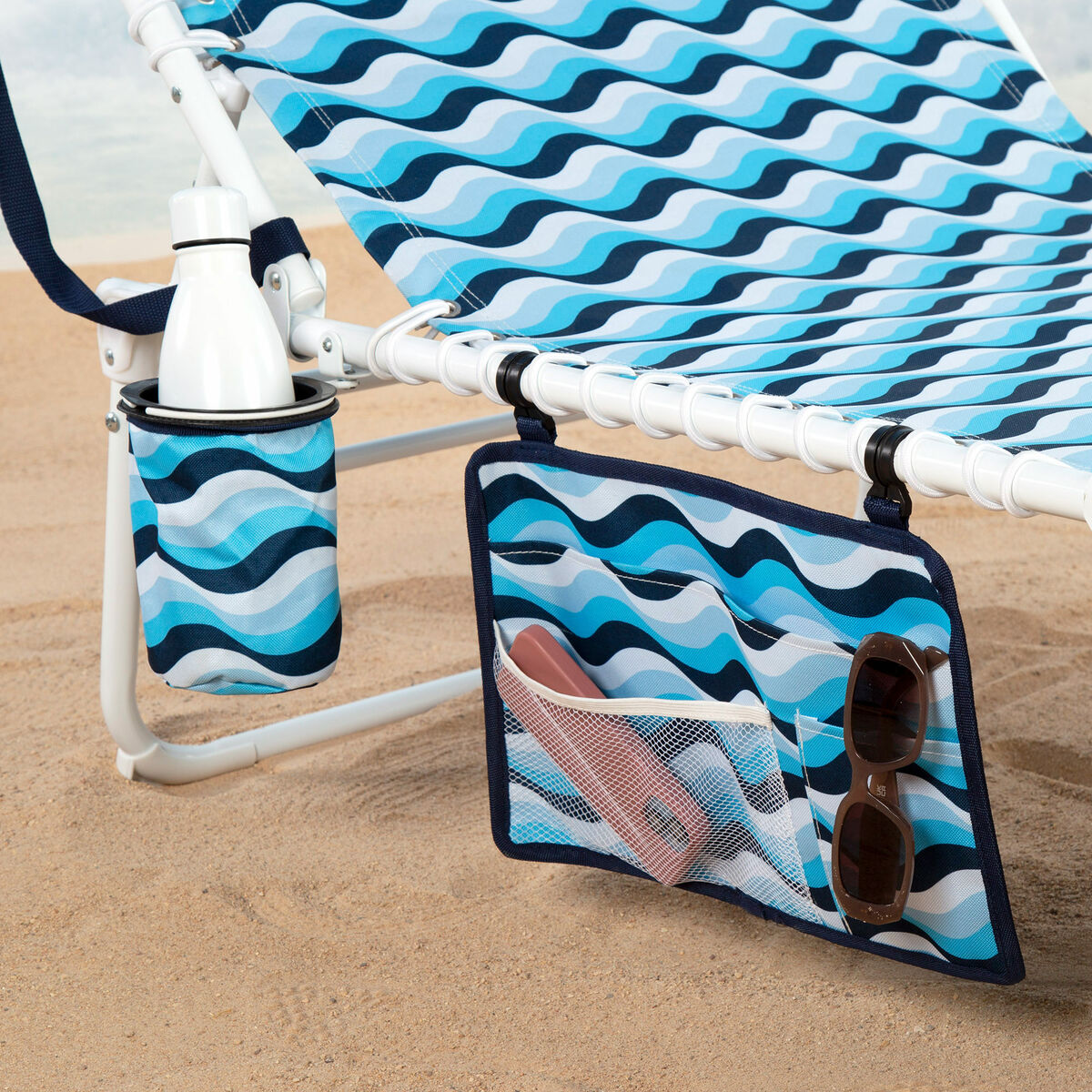 Solsäng Aktive Blå Stål 200 x 88 x 70 cm - finns hos Aktivcamping