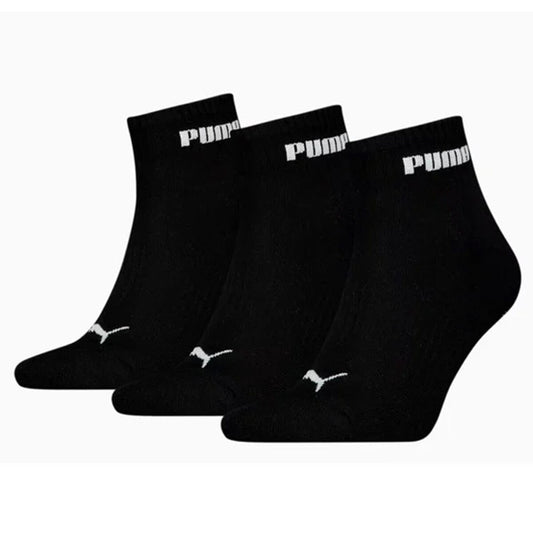 Sportstrumpor Puma CUSHIONED NEXT QUARTER 701225904 002 Svart 3 par finns hos Aktivcamping