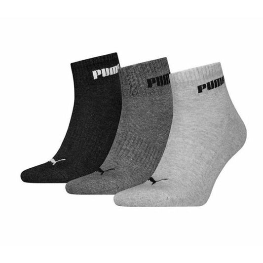 Sportstrumpor Puma QUARTER PLAIN 3P 701225904 003 Grå 3 par finns hos Aktivcamping