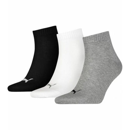Sportstrumpor Puma QUARTER PLAIN 3P 701230337 882 Grå 3 par finns hos Aktivcamping