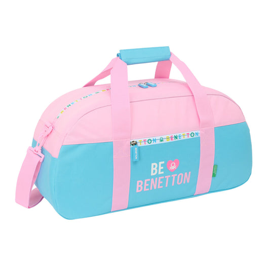 Sportväska Benetton Unique Rosa Turkos 50 x 26 x 20 cm finns hos Aktivcamping