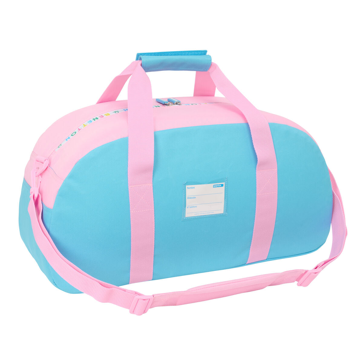 Sportväska Benetton Unique Rosa Turkos 50 x 26 x 20 cm finns hos Aktivcamping