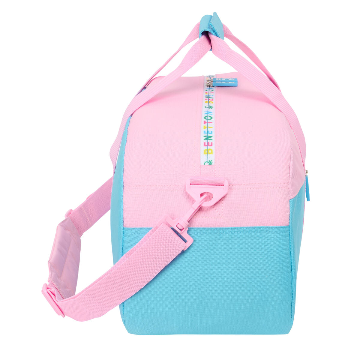 Sportväska Benetton Unique Rosa Turkos 50 x 26 x 20 cm finns hos Aktivcamping
