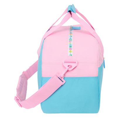 Sportväska Benetton Unique Rosa Turkos 50 x 26 x 20 cm finns hos Aktivcamping