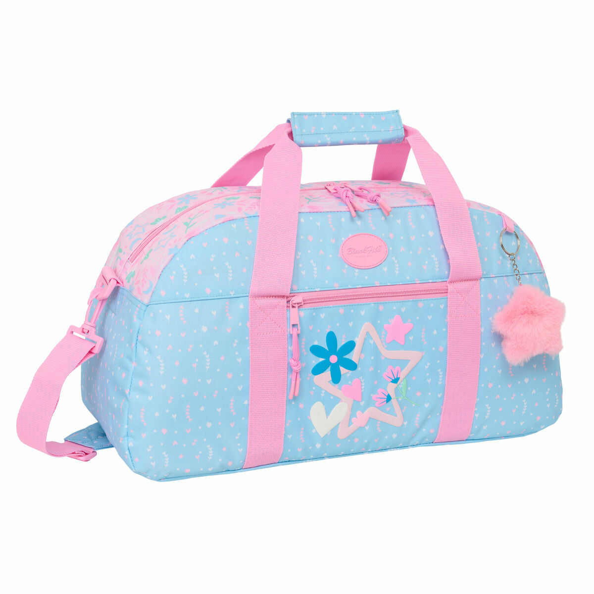 Sportväska BlackFit8 Smile Rosa Ljusblå 50 x 26 x 20 cm finns hos Aktivcamping