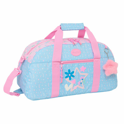 Sportväska BlackFit8 Smile Rosa Ljusblå 50 x 26 x 20 cm finns hos Aktivcamping