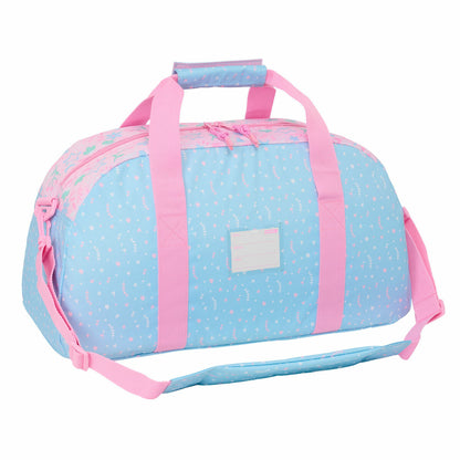 Sportväska BlackFit8 Smile Rosa Ljusblå 50 x 26 x 20 cm finns hos Aktivcamping