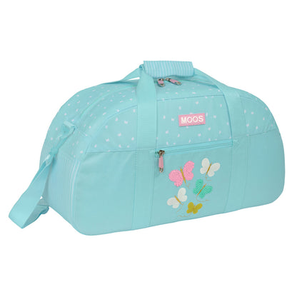 Sportväska Moos Butterflies Ljusblå 50 x 26 x 20 cm finns hos Aktivcamping
