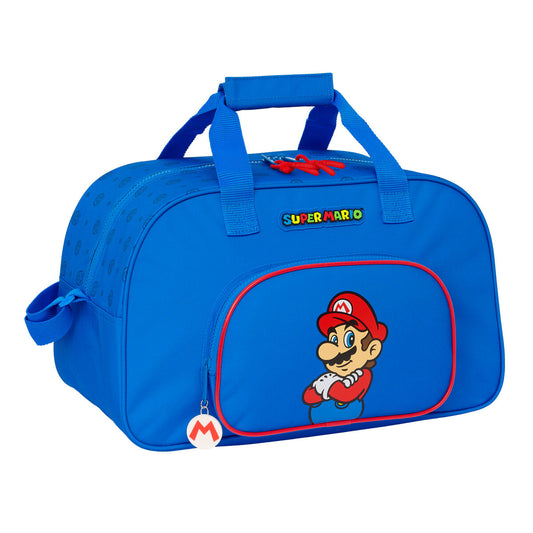 Sportväska Super Mario Play Blå Röd 40 x 24 x 23 cm finns hos Aktivcamping