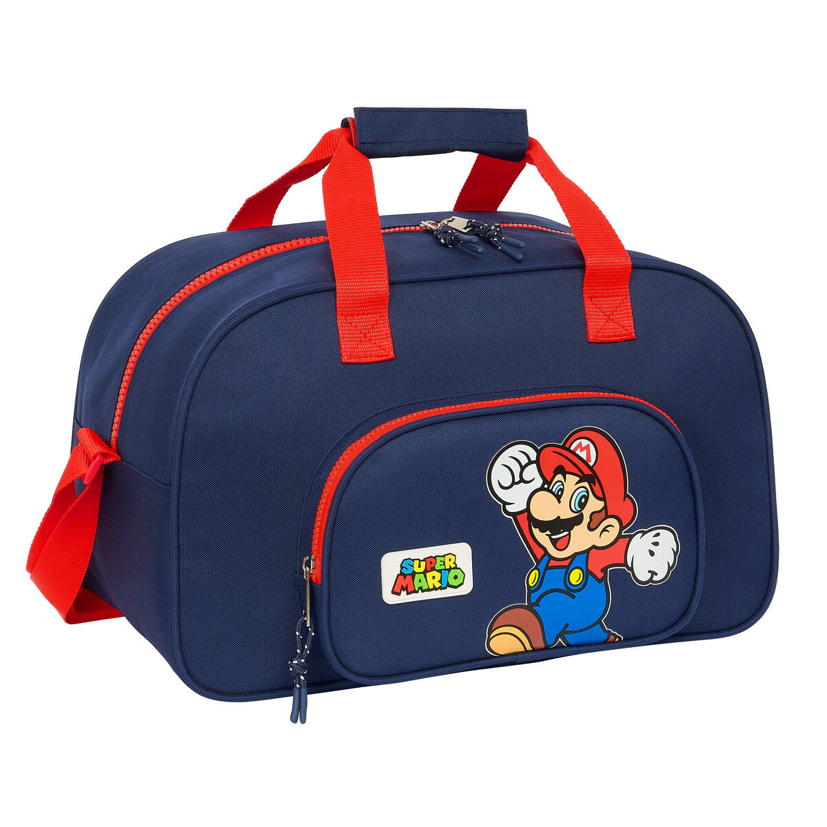 Sportväska Super Mario World Marinblå 40 x 24 x 23 cm - finns hos Aktivcamping