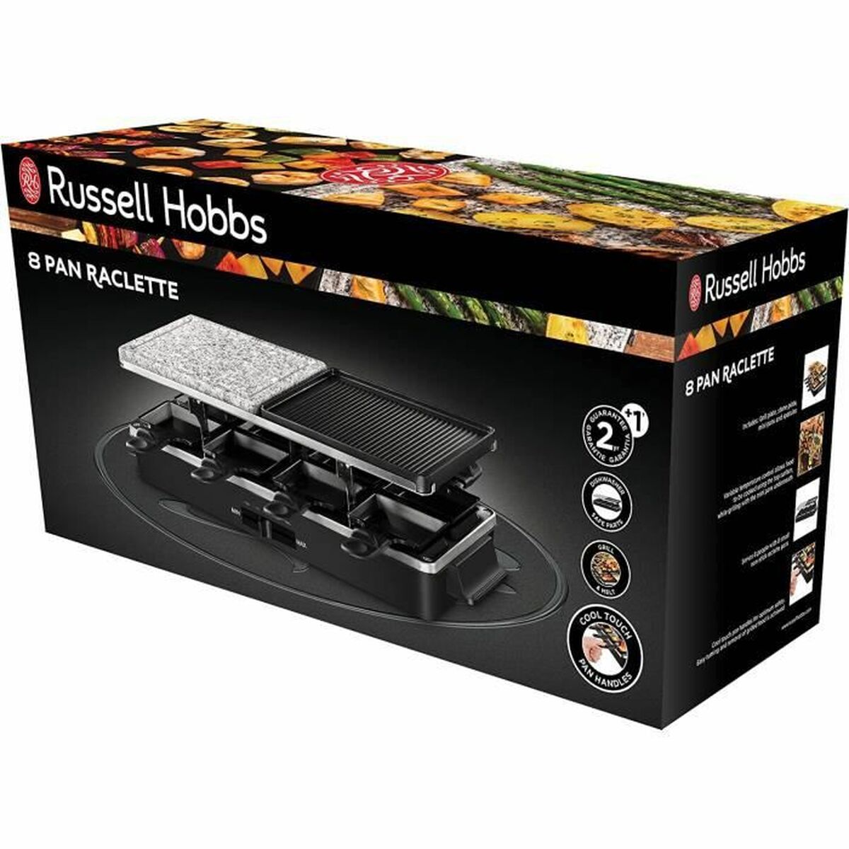 Stekbord Russell Hobbs Raclette Svart finns hos Aktivcamping