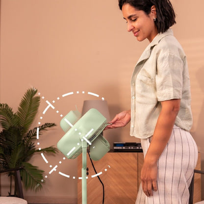 Stående Fläkt Cecotec EnergySilence 250 ClassicStyle Grön 25 W - finns hos Aktivcamping
