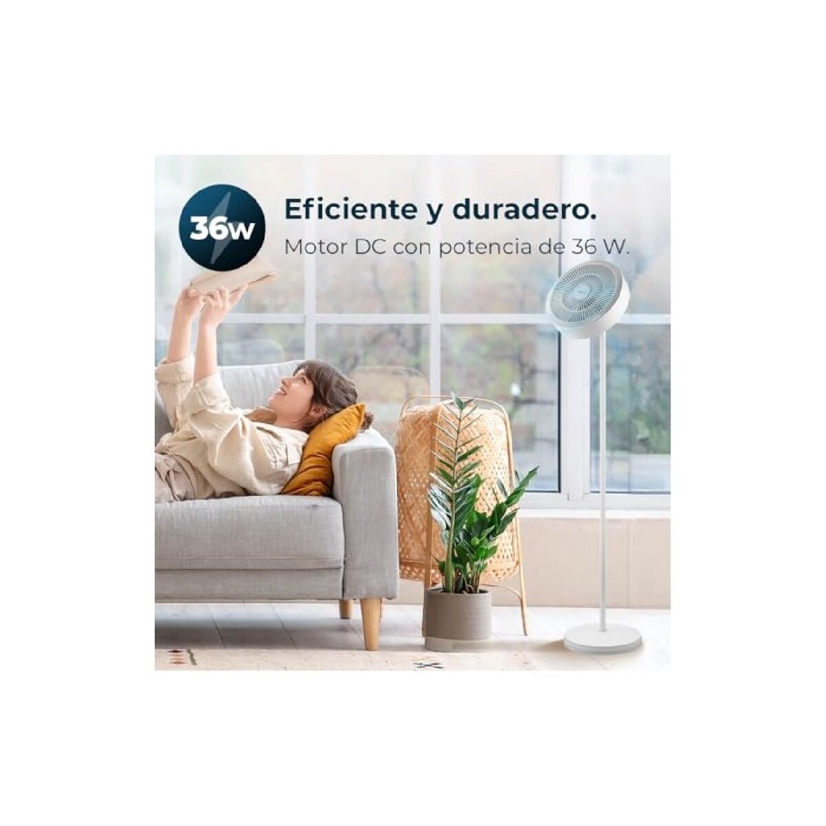 Stående Fläkt Cecotec EnergySilence FanLamp finns hos Aktivcamping
