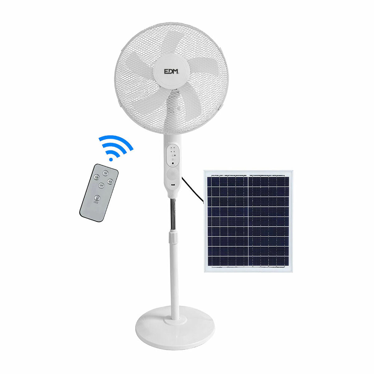 Stående Fläkt EDM 33523 Vit 25 W Sol finns hos Aktivcamping