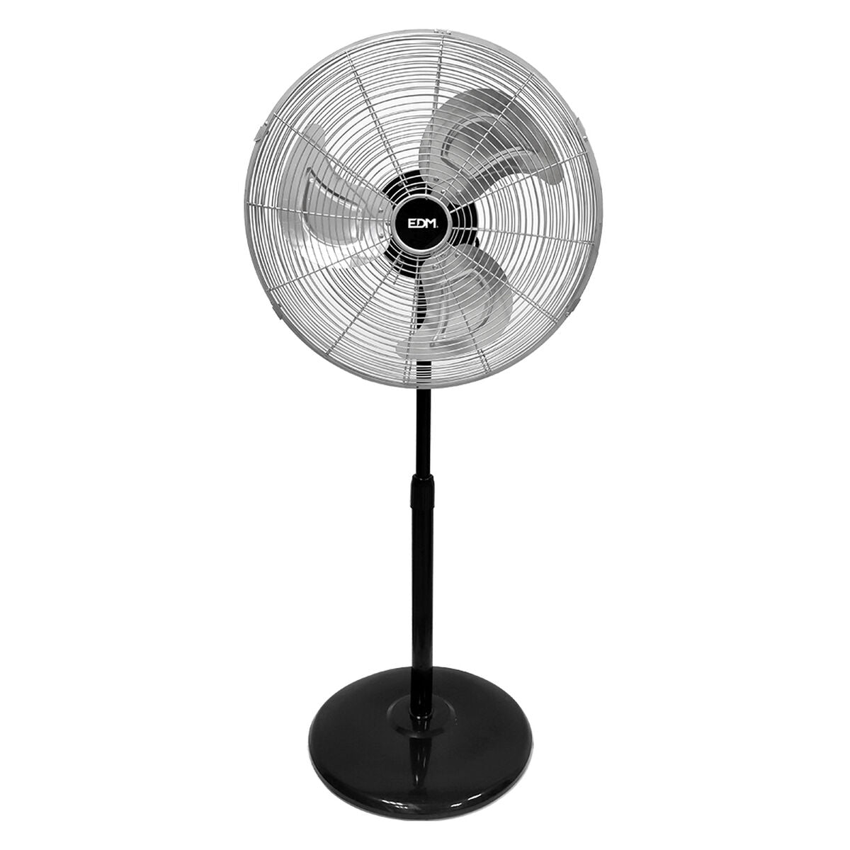 Stående Fläkt EDM 33528 Svart matt 80 W Ø 50 cm industriell finns hos Aktivcamping