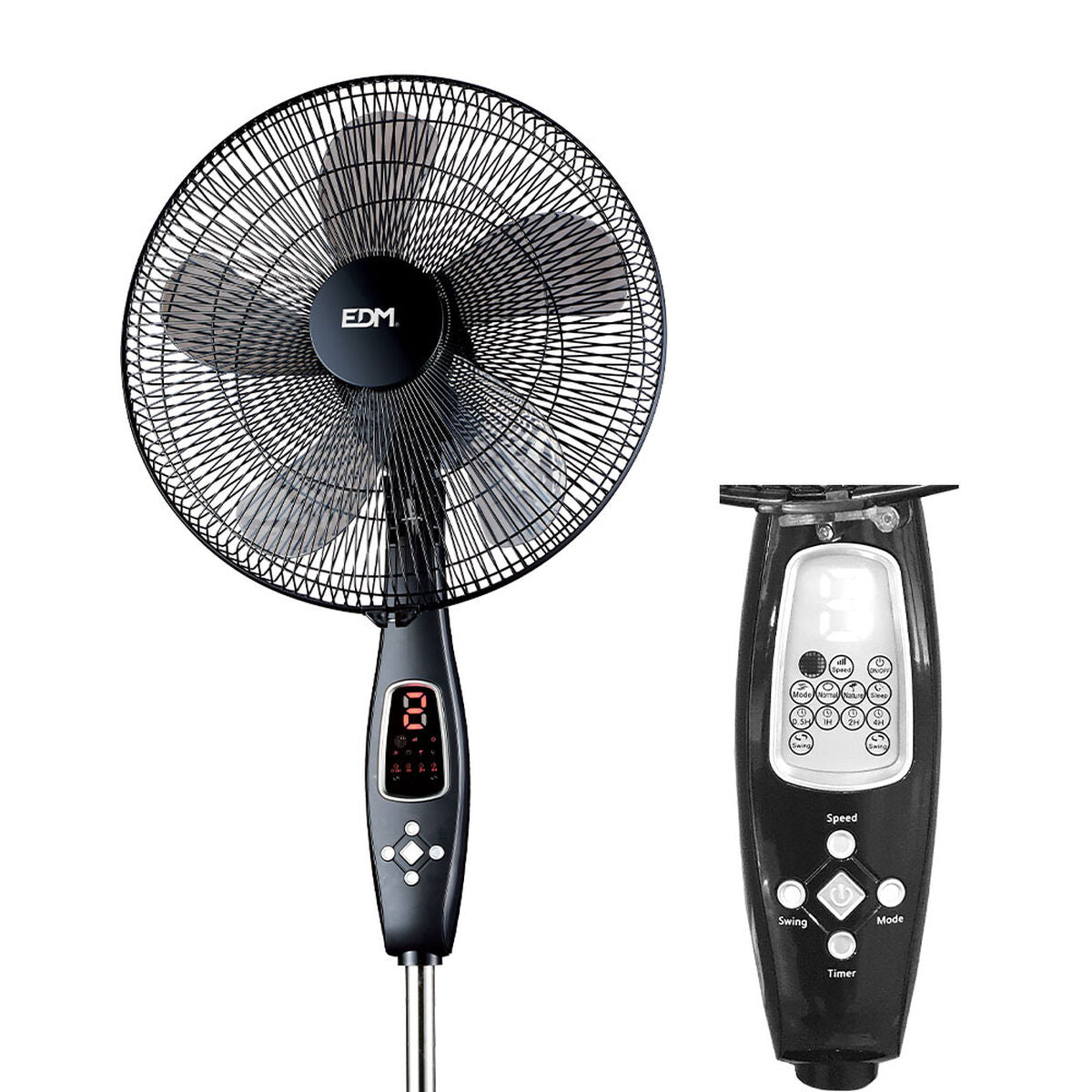 Stående Fläkt EDM 33967 Svart 60 W finns hos Aktivcamping