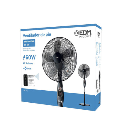 Stående Fläkt EDM 33967 Svart 60 W finns hos Aktivcamping
