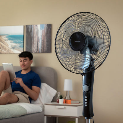 Stående Fläkt InnovaGoods Breezinn Svart 45 W finns hos Aktivcamping