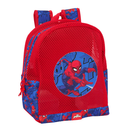 Strandryggsäck Spider-Man Blå Röd 30,5 x 24 x 18 cm Barn finns hos Aktivcamping