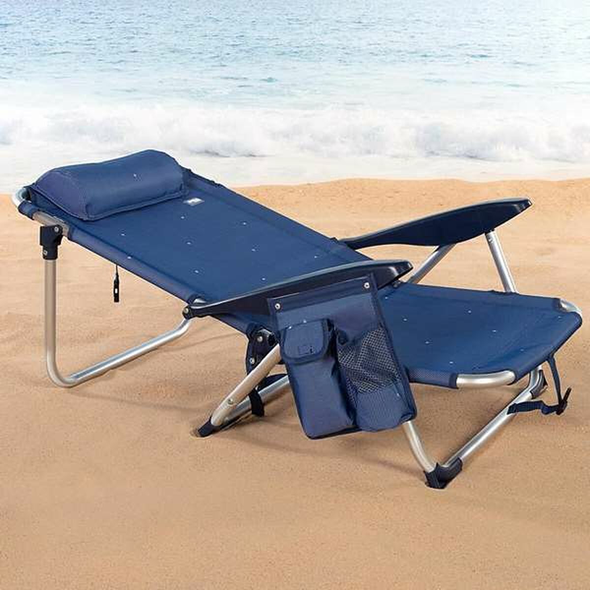Strandstol Aktive Mörkblå 51 x 45 x 76 cm Strand finns hos Aktivcamping