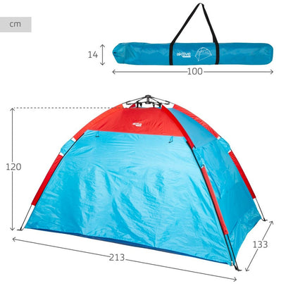Strandtält Aktive Polyester 213 x 120 x 133 cm finns hos Aktivcamping