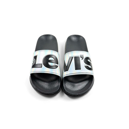 Strandtofflor för barn Levi's JUNE L VPOL0239S Svart finns hos Aktivcamping