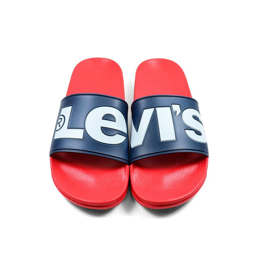 Strandtofflor för barn Levi's LEVIS JUNE L VPOL0239S Marinblå finns hos Aktivcamping