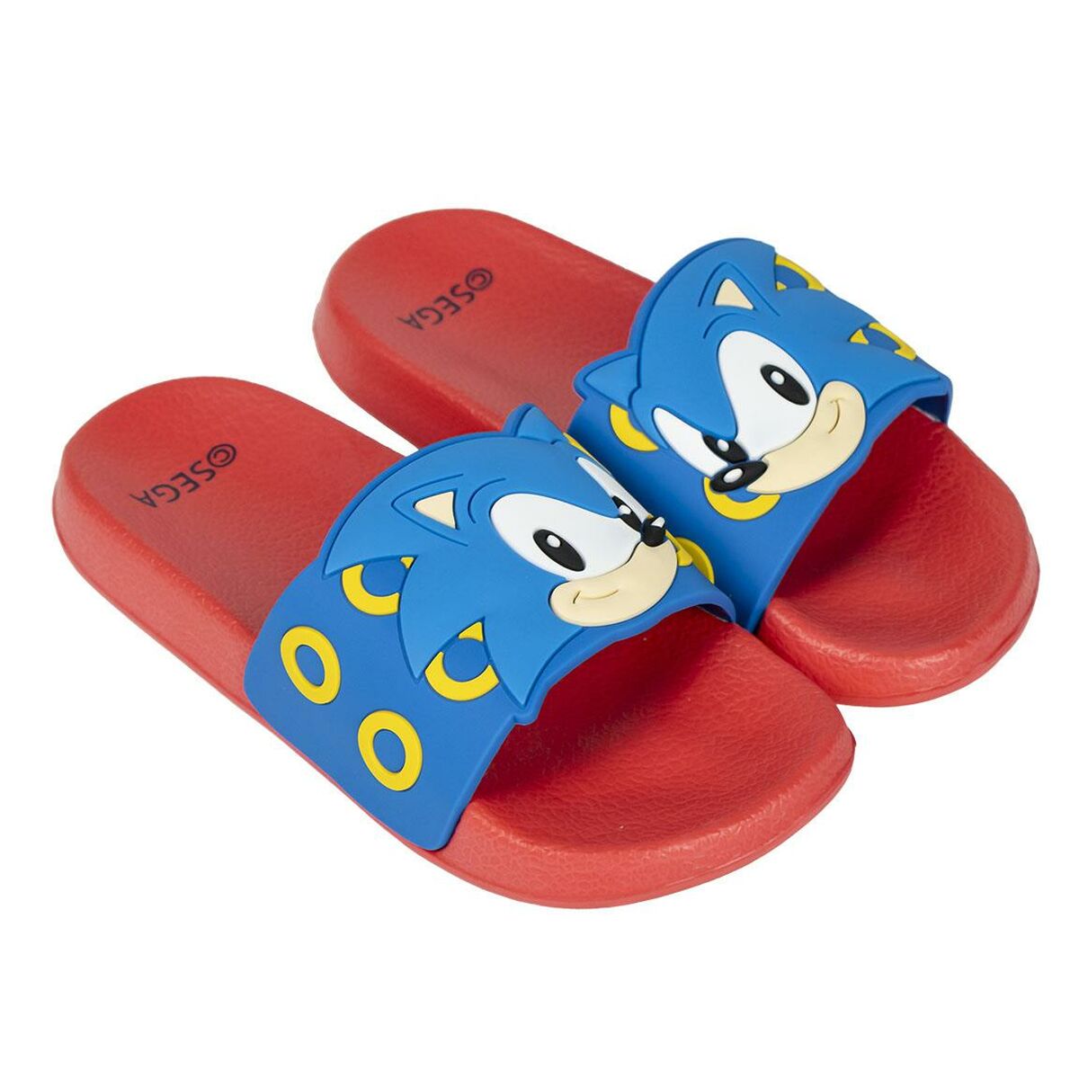 Strandtofflor för barn Sonic Blå Röd Multicolour - finns hos Aktivcamping