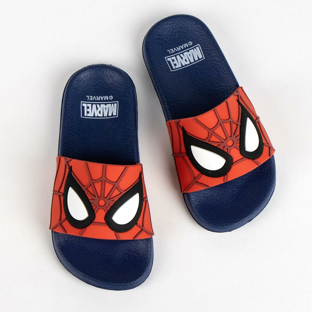 Strandtofflor för barn Spider-Man Mörkblå finns hos Aktivcamping