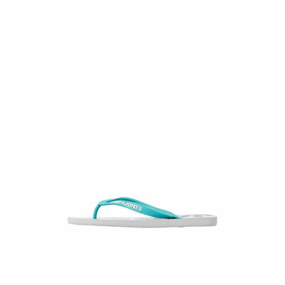Strandtofflor för män Jack & Jones FWLOGO PALM PRINT 12230642 Grå finns hos Aktivcamping