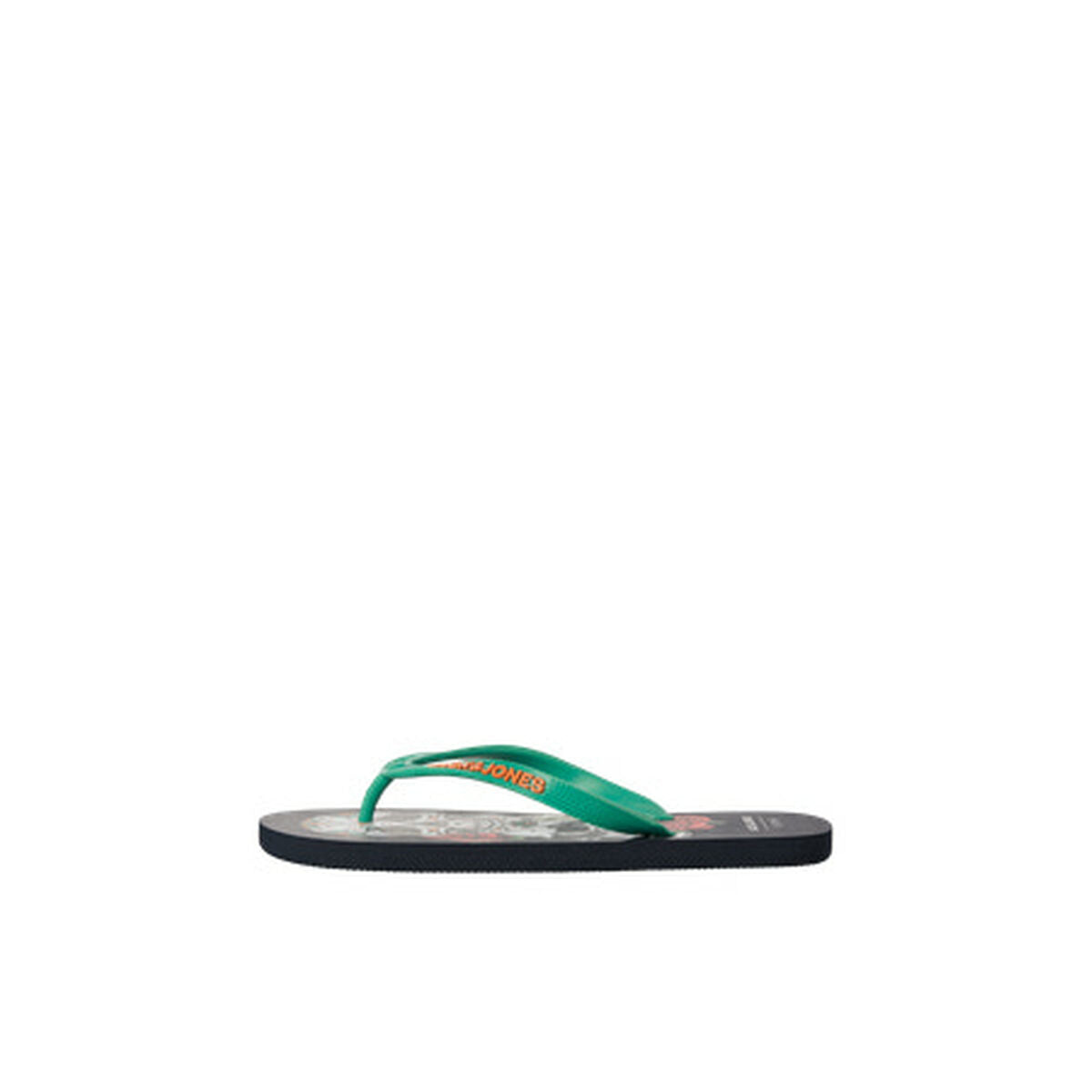 Strandtofflor för män Jack & Jones JFWSKULLS FLIP FLOP 12280854 Svart finns hos Aktivcamping