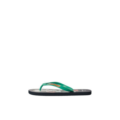 Strandtofflor för män Jack & Jones JFWSKULLS FLIP FLOP 12280854 Svart finns hos Aktivcamping