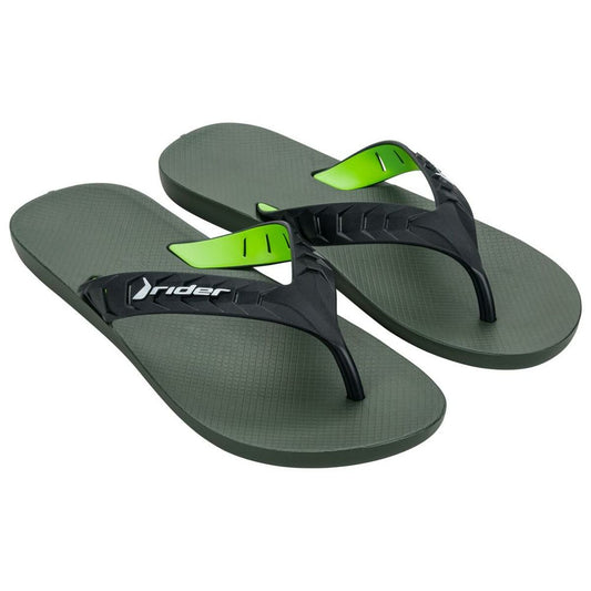 Strandtofflor för män Rider RIDER STREET DUO THONG AD R12430 BC599 Grön finns hos Aktivcamping