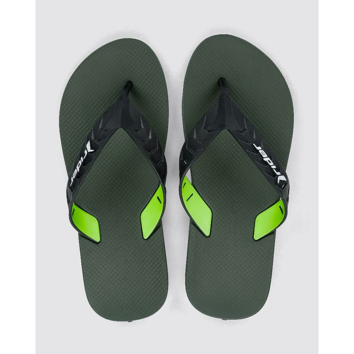 Strandtofflor för män Rider RIDER STREET DUO THONG AD R12430 BC599 Grön finns hos Aktivcamping