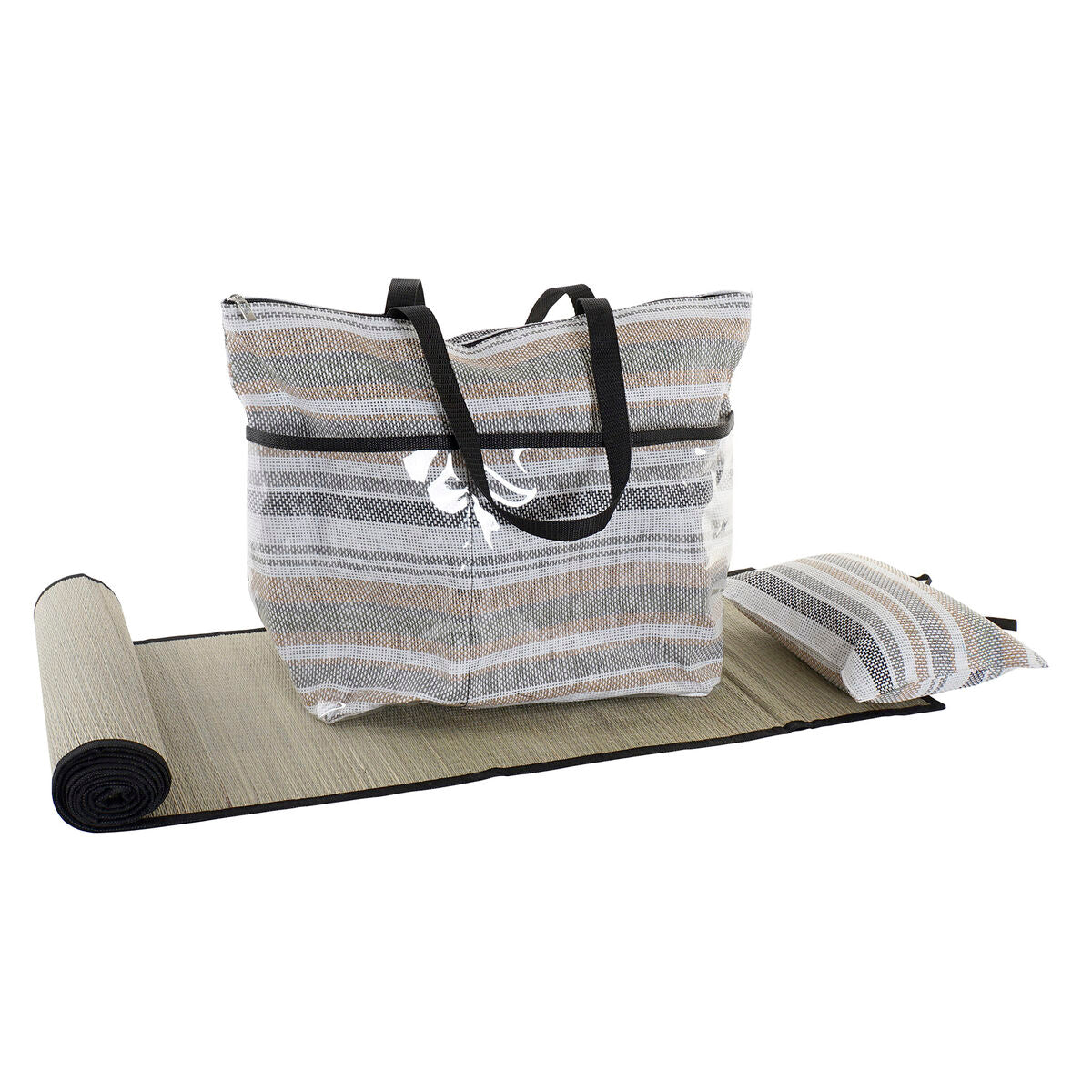 Strandväska DKD Home Decor Blå Brun Grön Grå Mint PVC Kanvas 44 x 23 x 62 cm (2 antal) finns hos Aktivcamping