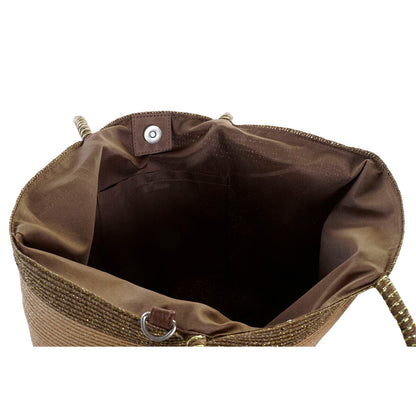 Strandväska DKD Home Decor Brun Grön Beige Mint Fibrer 43 x 10 x 28 cm (2 antal) finns hos Aktivcamping