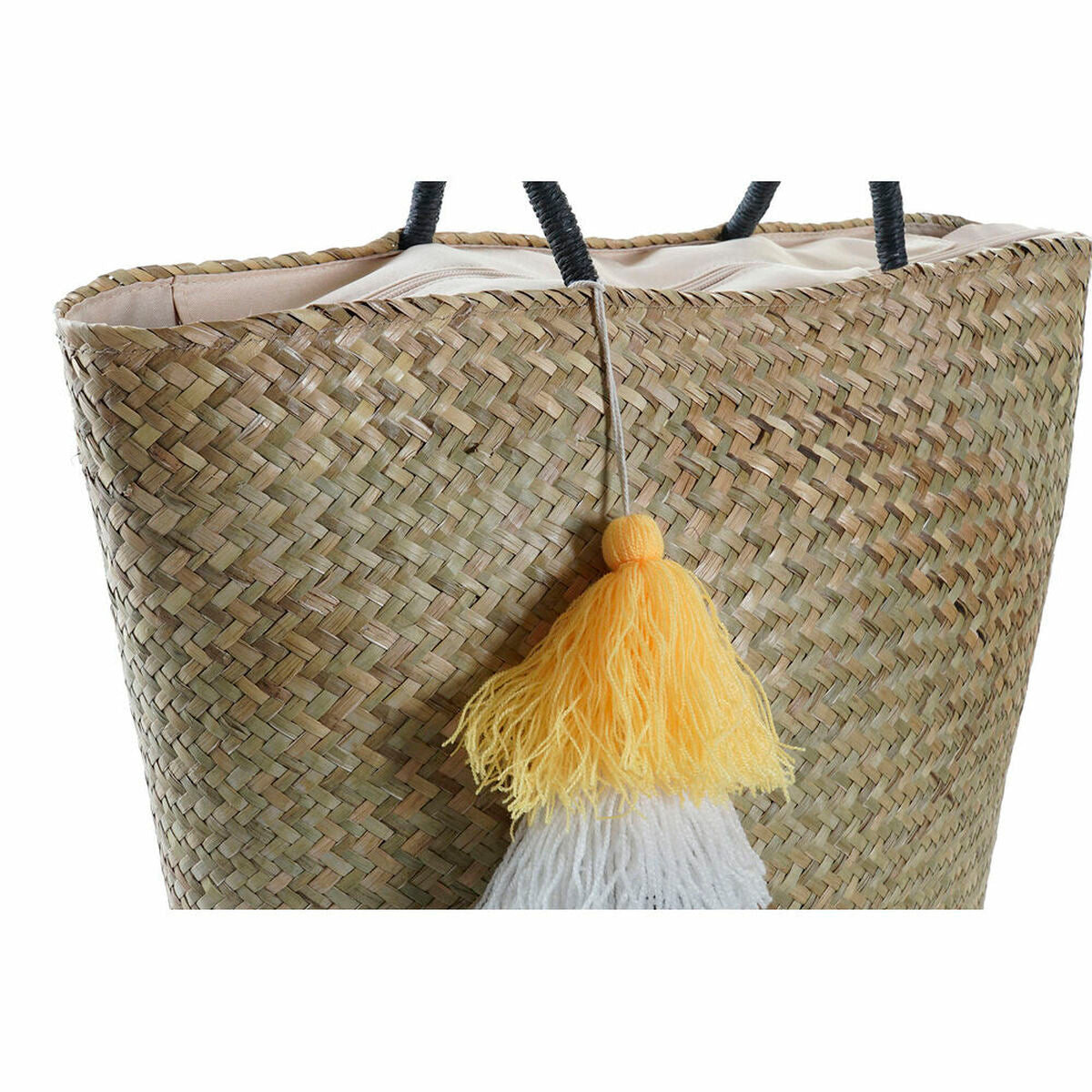 Strandväska DKD Home Decor Orange Naturell Marinblå Fibrer 49 x 18 x 37 cm (2 antal) finns hos Aktivcamping