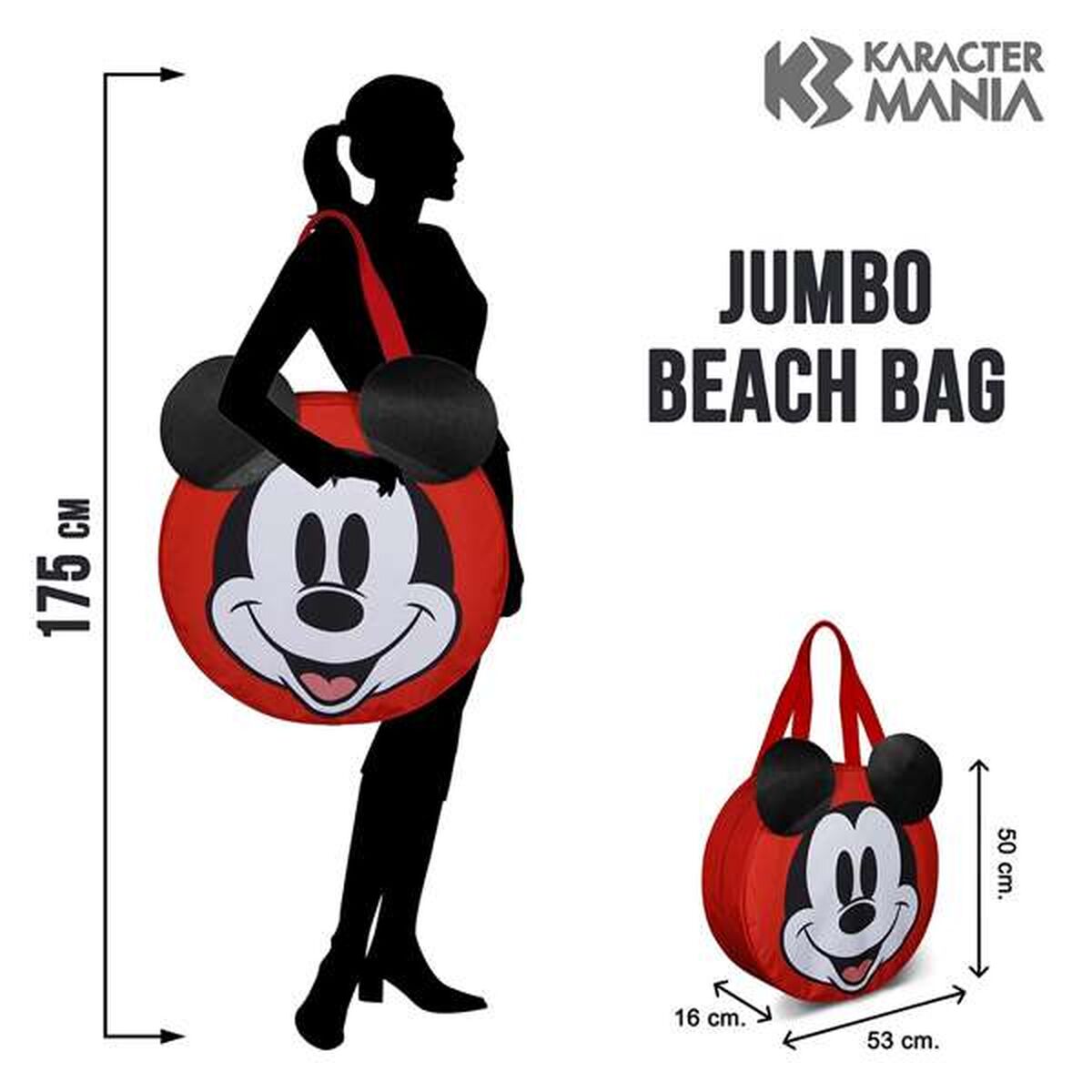 Strandväska Mickey Mouse Röd finns hos Aktivcamping