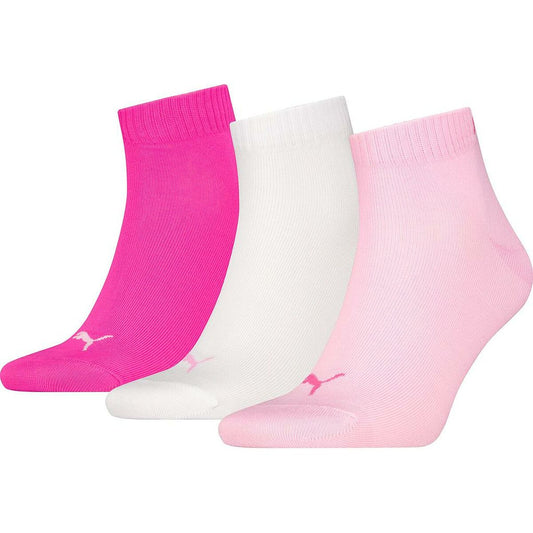 Strump paket Puma QUARTER PLAIN 3P 701230337 442 Rosa 3 Delar finns hos Aktivcamping