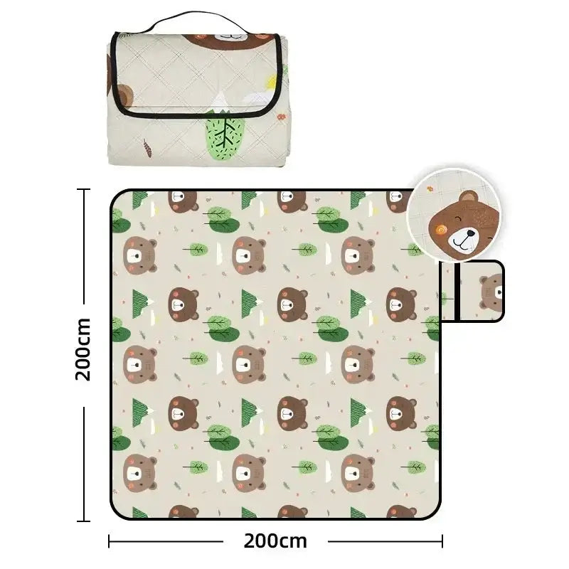 Campingmatta Portabel Fällbar Vattentät Picknickmatta 200x200 cm finns hos Aktivcamping
