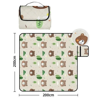 Campingmatta Portabel Fällbar Vattentät Picknickmatta 200x200 cm finns hos Aktivcamping